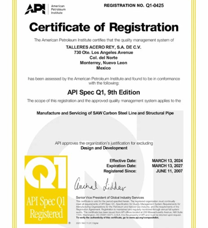 Certificate (Q1-0425)